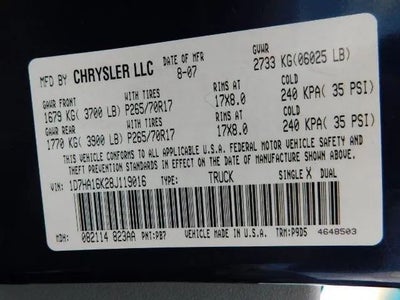2008 Dodge Ram 1500 Regular Cab SXT Pickup 2D 6 1/4 ft