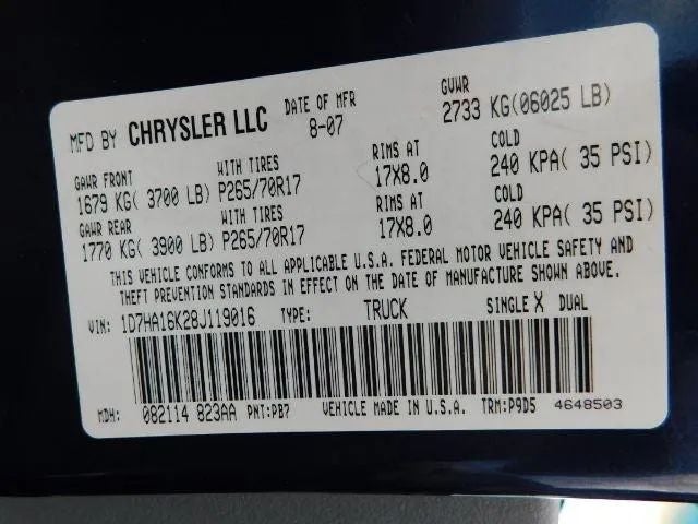 2008 Dodge Ram 1500 Regular Cab SXT Pickup 2D 6 1/4 ft
