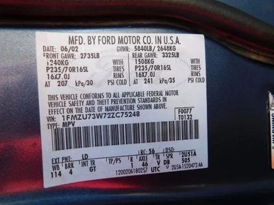 2002 Ford Explorer Sport Utility 4D