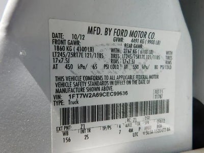 2012 Ford F250 Super Duty Crew Cab XL Pickup 4D 6 3/4 ft