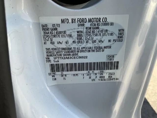 2012 Ford F250 Super Duty Super Cab XL Pickup 4D 8 ft