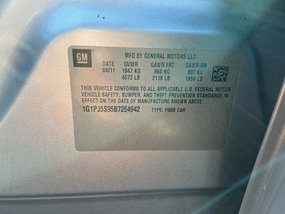 2011 Chevrolet Cruze SEDAN 4-DR Eco