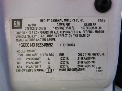 2006 Chevrolet Silverado 1500 Regular Cab Work Truck Pickup 2D 6 1/2 ft