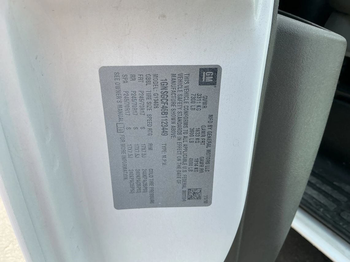 2011 Chevrolet Express 1500 Passenger Van LT