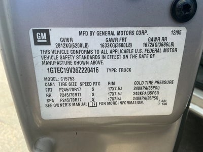 2006 GMC Sierra 1500 Extended Cab SLE Pickup 4D 6 1/2 ft