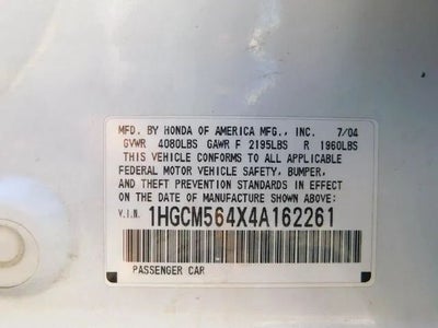 2004 Honda Accord LX Sedan 4D