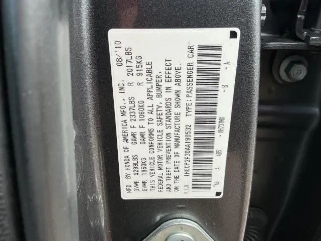 2010 Honda Accord Sedan 2.4 LX