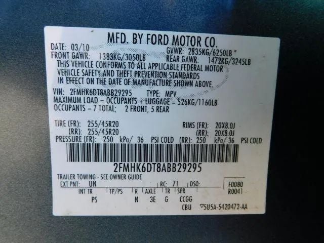 2010 Ford Flex SPORT UTILITY 4-DR Limited AWD