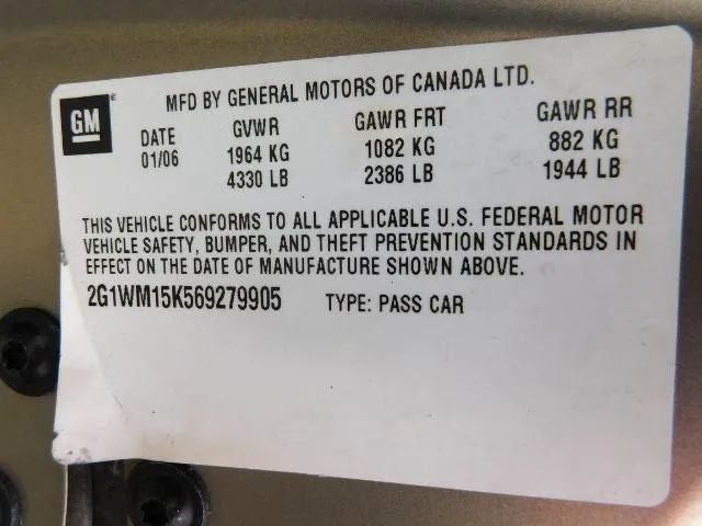 2006 Chevrolet Monte Carlo LT Coupe 2D