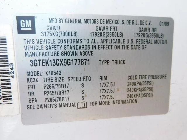 2009 GMC Sierra 1500 Crew Cab Work Truck