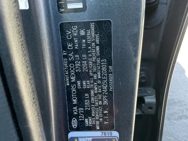 2020 Kia Forte LXS Sedan 4D