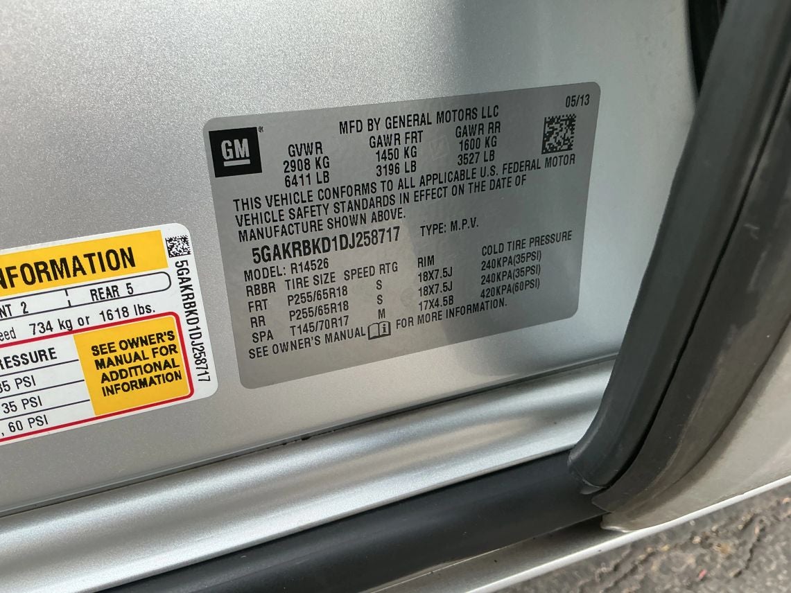 2013 Buick Enclave Convenience Sport Utility 4D