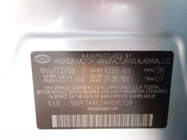 2010 Hyundai Sonata GLS Sedan 4D