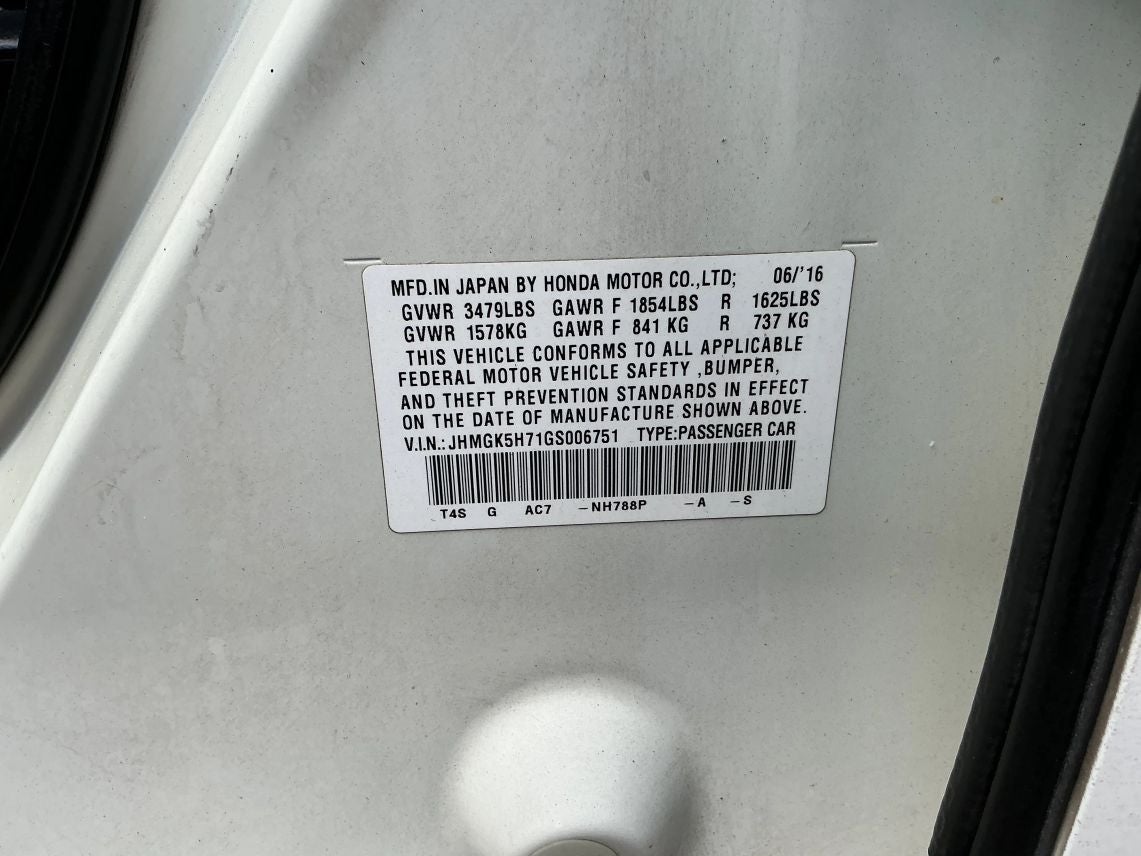 2016 Honda Fit HATCHBACK 4-DR EX CVT