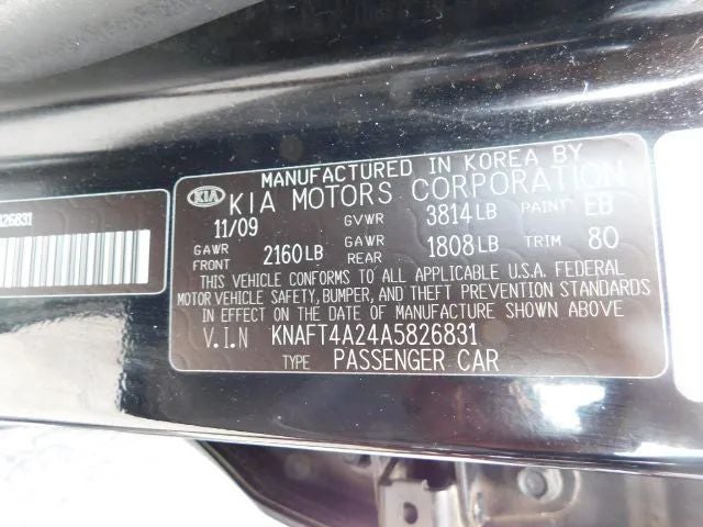 2010 Kia Forte LX Sedan 4D